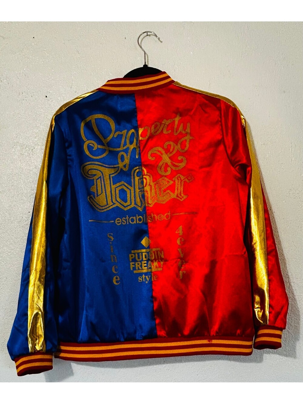 DC Comics Harley Quinn Costume Jacket Suicide Squad Property Of Joker Medium M